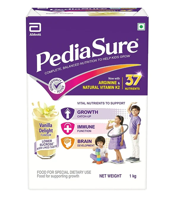 PediaSure Health and Nutrition Drink Powder for Kids Growth (Vanilla), 1 kg-1.webp
